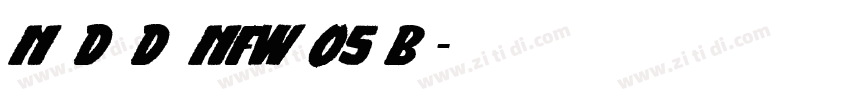 NewDealDecoNFW05 Bol字体转换